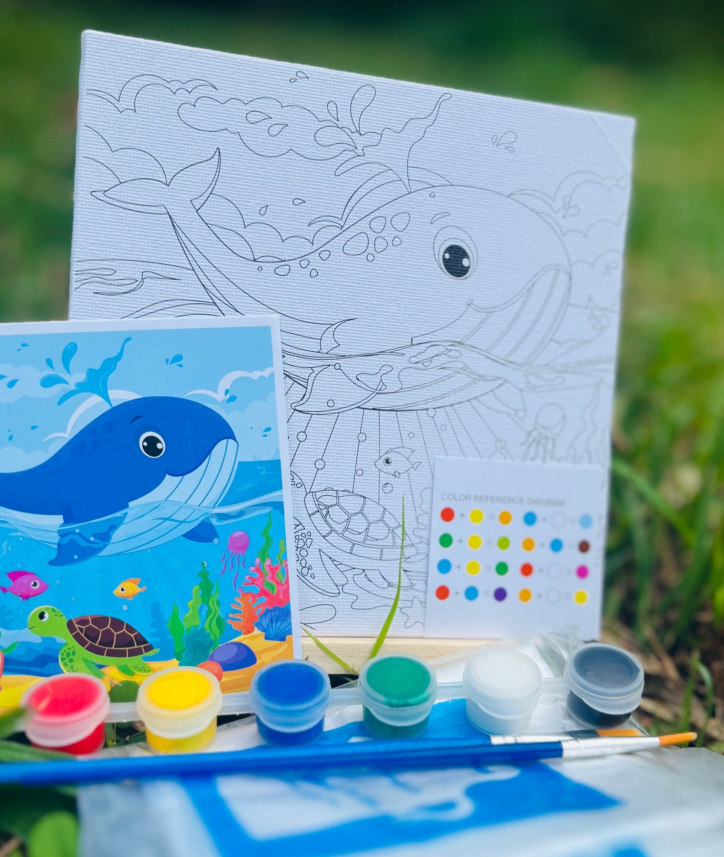 Lienzo de ballena para niños