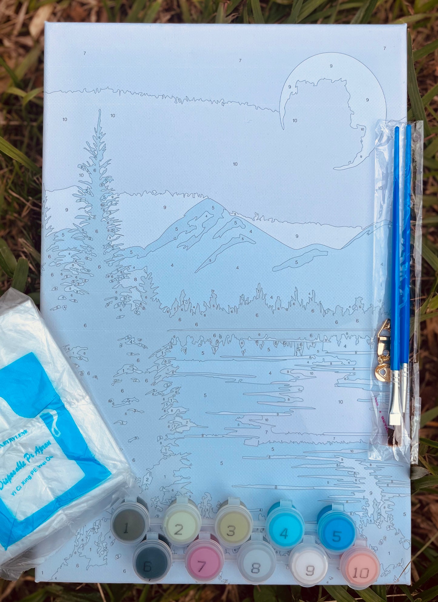 Lienzo reflejos de luna